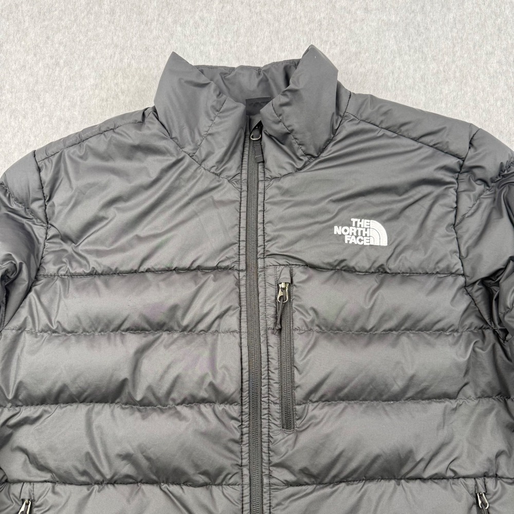 The North Face Jacket Mens Large Black 550 Goose Down Puffer Insulated Full Zip - Picture 2 of 14